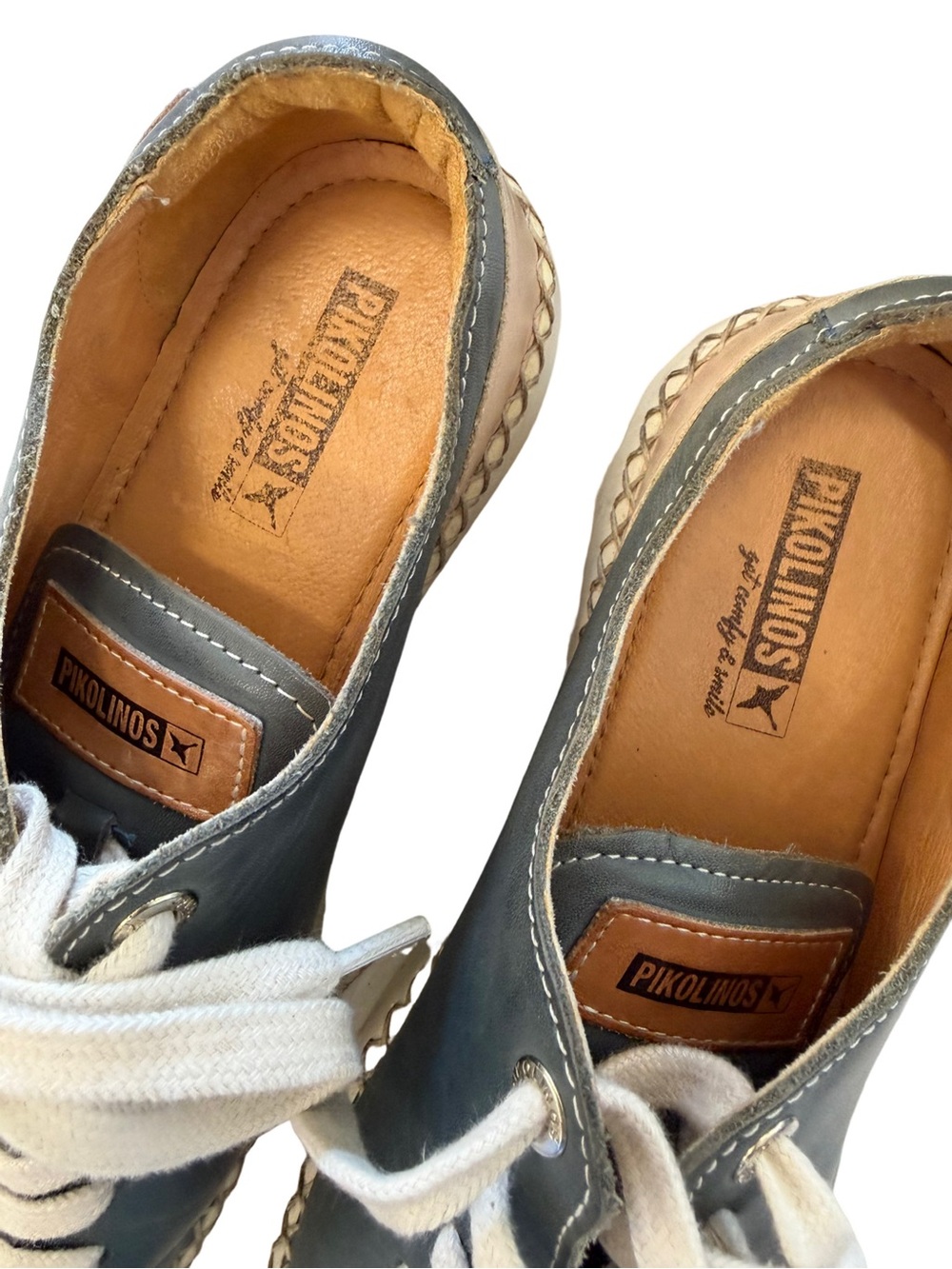 PIKOLINOS Mesina Sapphire Leather Sneakers Size 39 / Size 8-8.5 - Picture 7 of 10